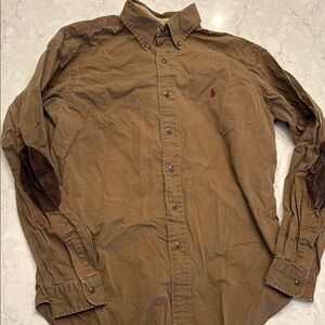 Ralph Lauren Men's Brown Button Down Shirt